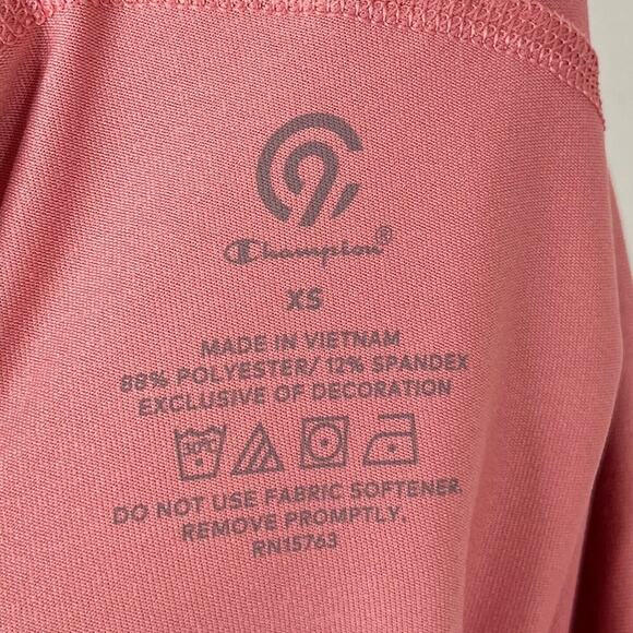 C9 by Champion Women's Athletic Leggings Size XS Pink Cropped Ankle Side Pocket - Picture 6 of 7